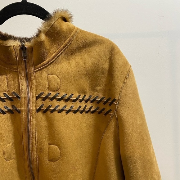 NEW Fur Suede Reversible Western Jacket - Picture 9 of 14